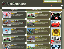 Tablet Screenshot of bikegame.org
